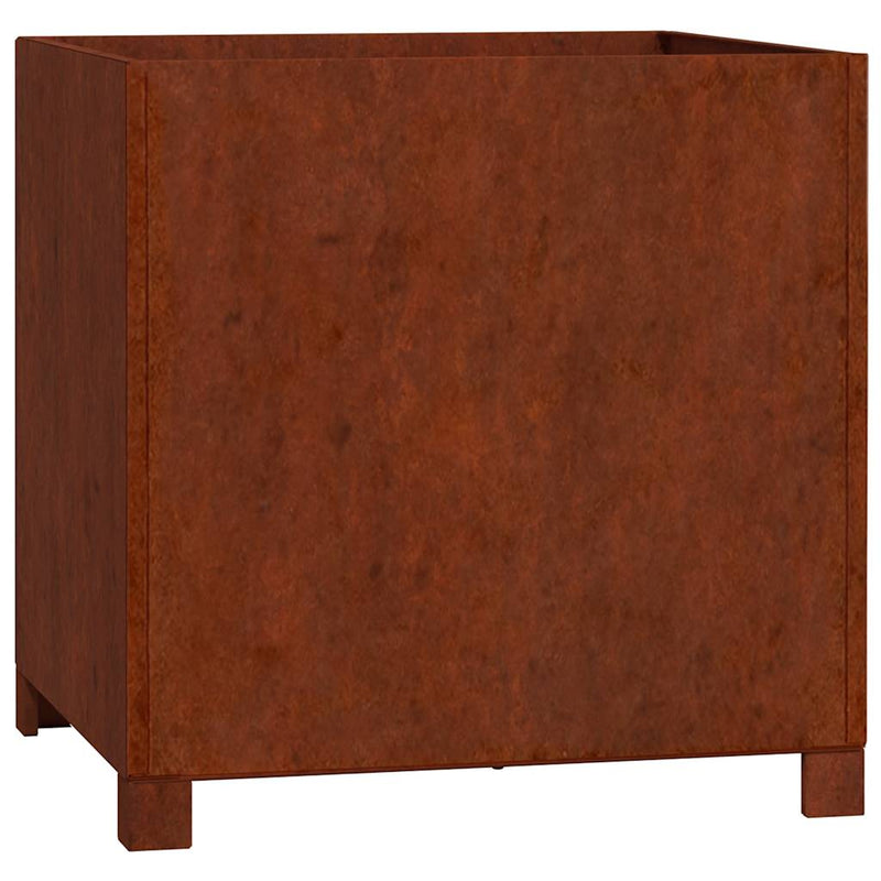 Load image into Gallery viewer, Vidaxl plantenbak met poten roestig 50x50x50 cm cortenstaal
