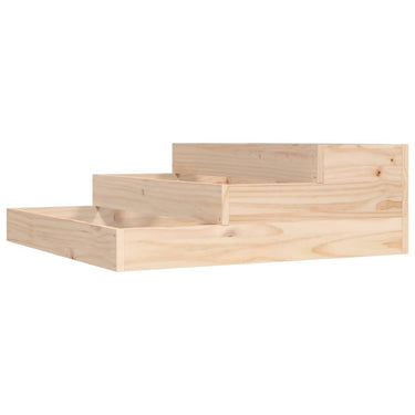 Vidaxl plantenbak 78x78x27 cm massief grenenhout