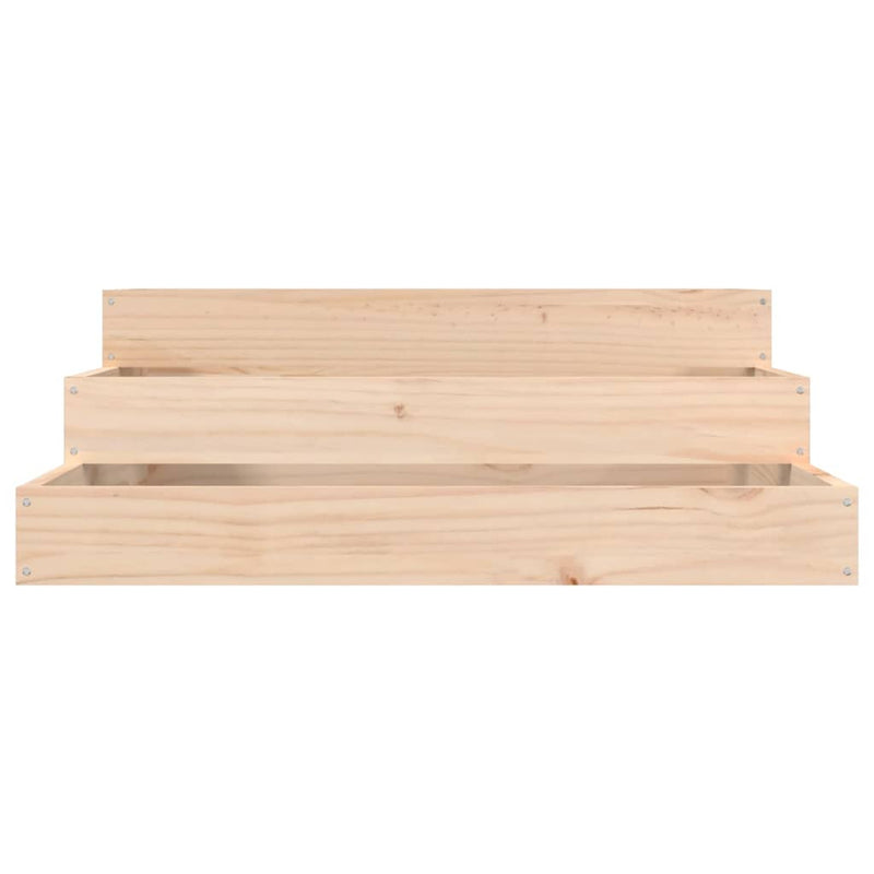 Afbeelding laden in galerijviewer, Vidaxl plantenbak 78x78x27 cm massief grenenhout

