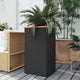 Vidaxl plantenbak 40x40x80 cm poly rattan zwart