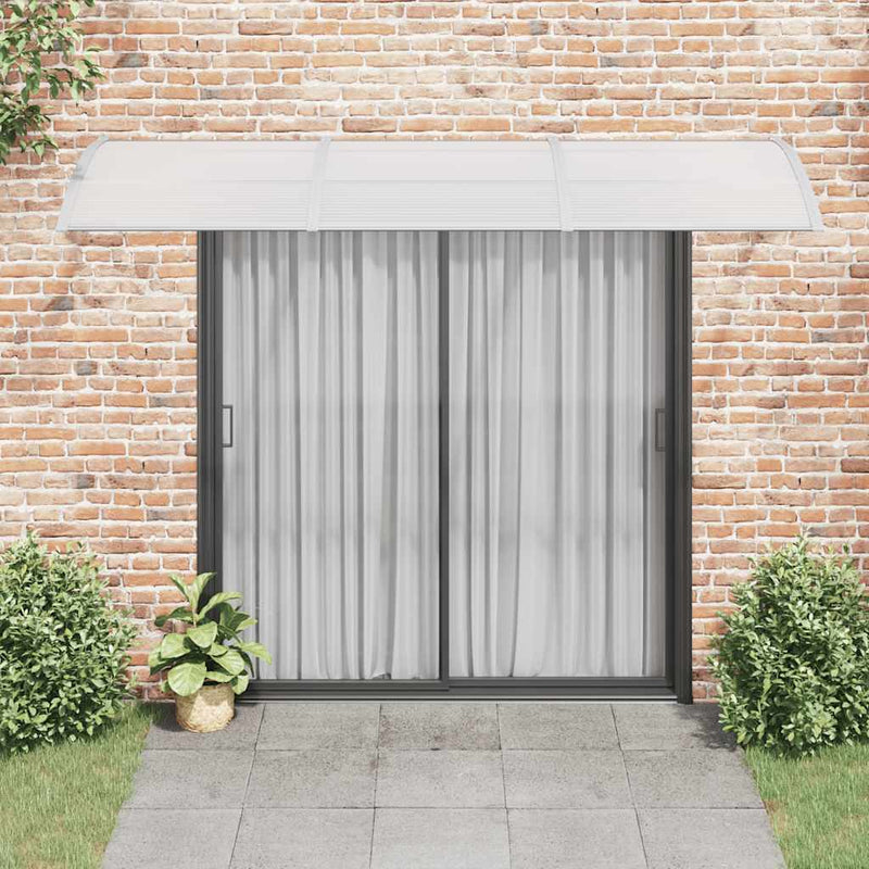 Load image into Gallery viewer, Vidaxl deurluifel 300x100 cm polycarbonaat grijs
