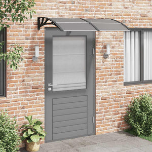 Vidaxl deurluifel 150x100 cm polycarbonaat zwart