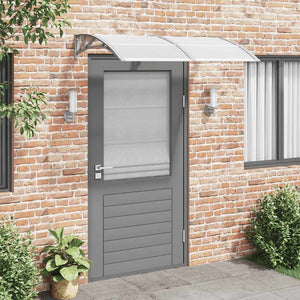 Vidaxl deurluifel 150x75 cm polycarbonaat grijs