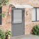 Vidaxl deurluifel 150x75 cm polycarbonaat grijs
