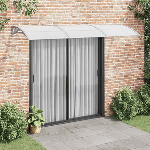 Vidaxl deurluifel 300x75 cm polycarbonaat grijs