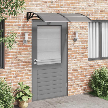 Vidaxl deurluifel 150x75 cm polycarbonaat zwart