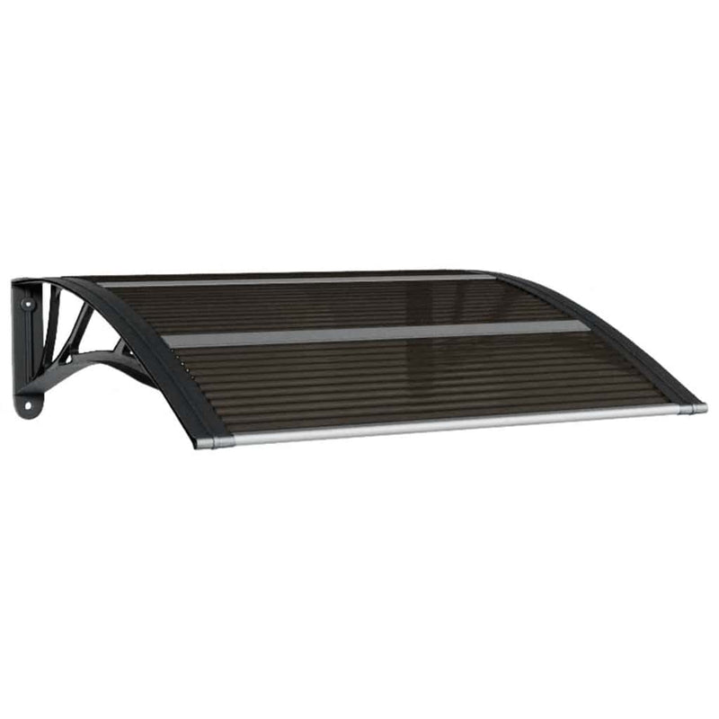 Load image into Gallery viewer, Vidaxl deurluifel zwart 80x75 cm polycarbonaat
