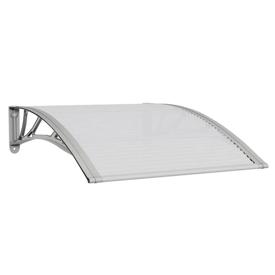 Vidaxl deurluifel grijs en transparant 100x75 cm polycarbonaat