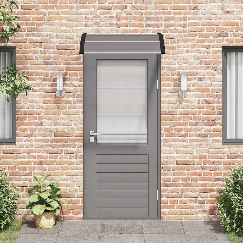Load image into Gallery viewer, Vidaxl deurluifel zwart 100x75 cm polycarbonaat
