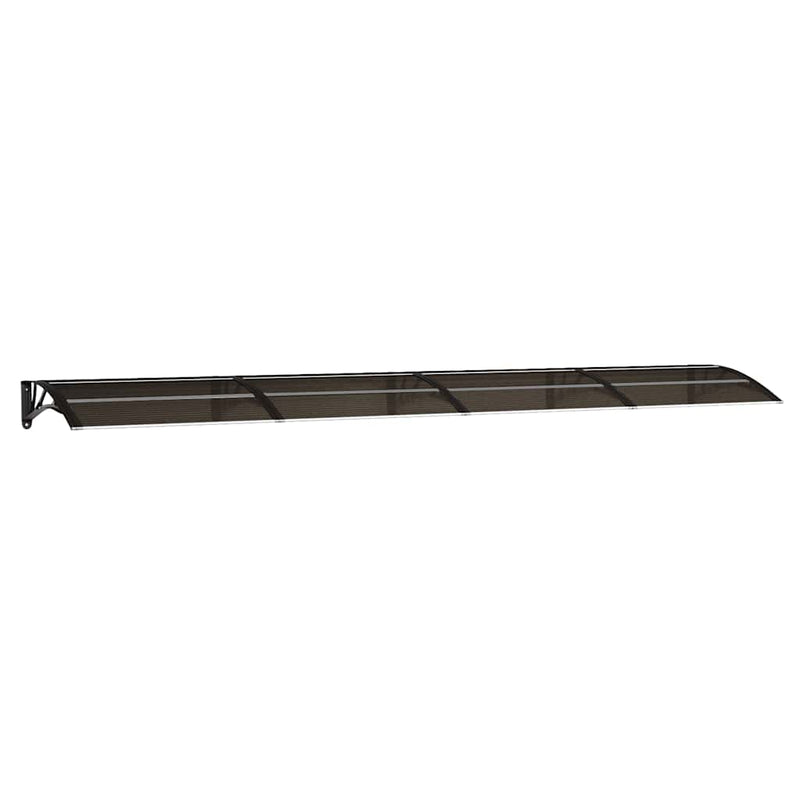 Load image into Gallery viewer, Vidaxl deurluifel 400x75 cm polycarbonaat zwart
