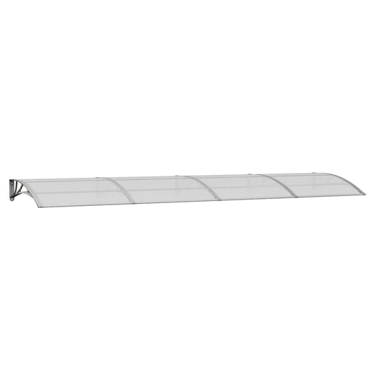 Vidaxl deurluifel grijs 400x100 cm polycarbonaat