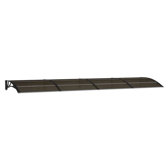 Vidaxl deurluifel zwart 400x100 cm polycarbonaat