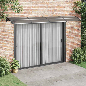 Vidaxl deurluifel zwart 400x100 cm polycarbonaat