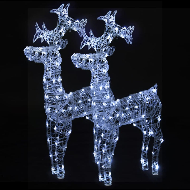 ギャラリービューアに画像をロードする, Vidaxl kerstversiering rendier 2 st 60x16x100 cm acryl
