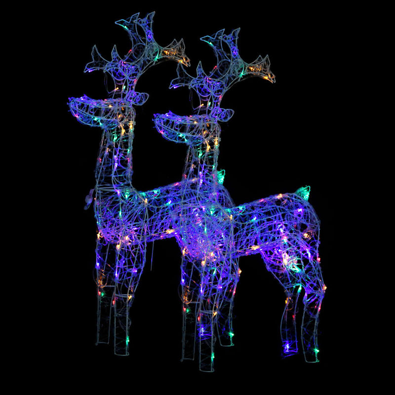 ギャラリービューアに画像をロードする, VidaXL Kerstversiering rendier 2 st 60x16x100 cm acryl
