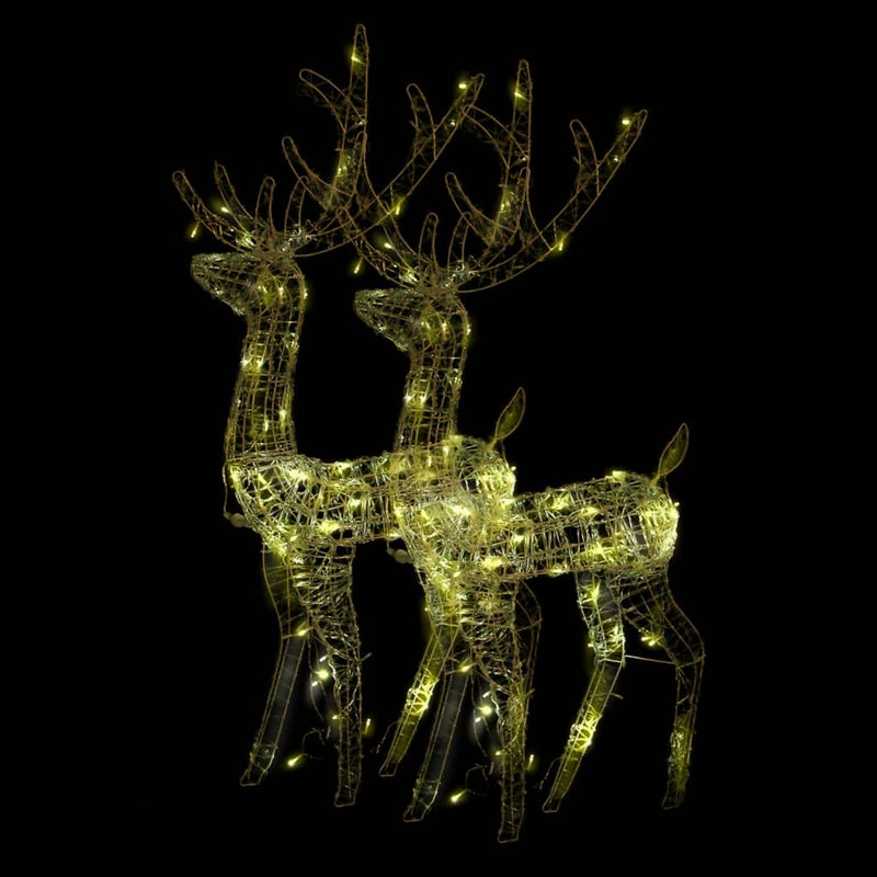 Load image into Gallery viewer, VidaXL Kerstversieringen rendier 2 st 120 cm acryl warmwit
