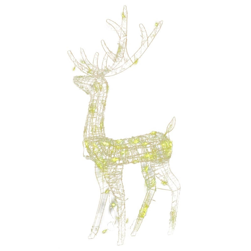 Load image into Gallery viewer, VidaXL Kerstversieringen rendier 2 st 120 cm acryl warmwit
