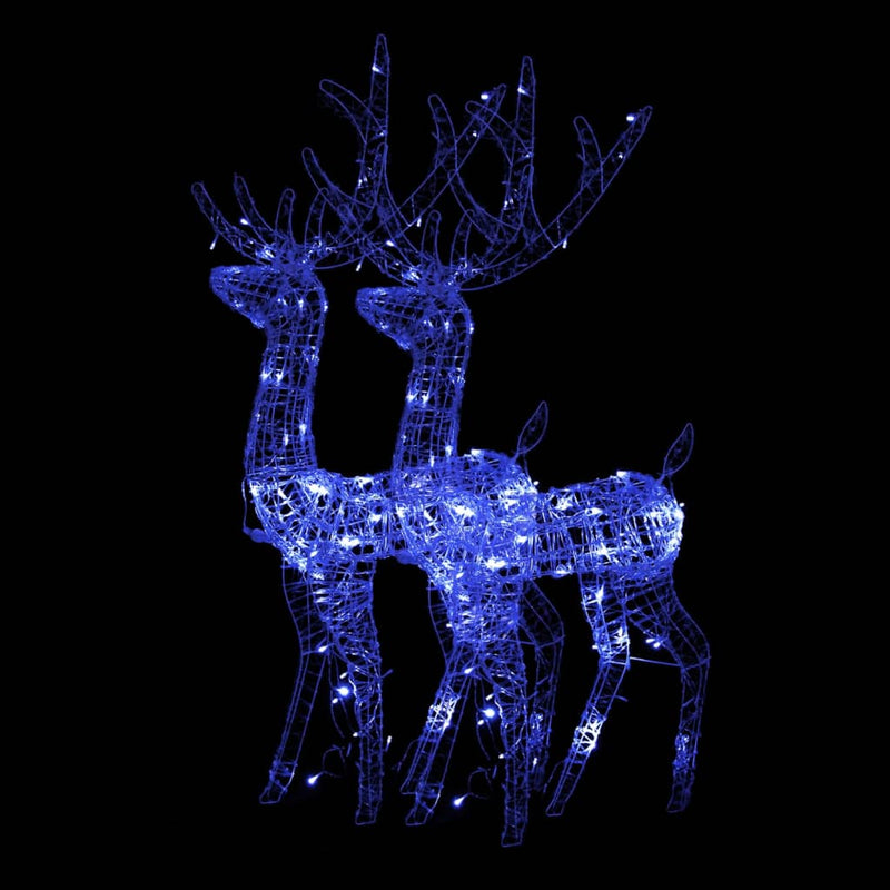 Load image into Gallery viewer, VidaXL Kerstversieringen rendier 2 st 120 cm acryl blauw
