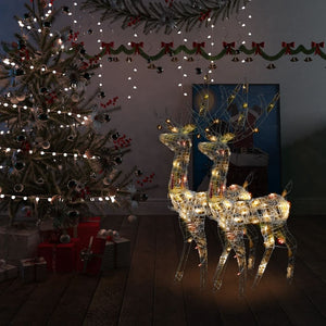 VidaXL Kerstversiering rendier 2 st meerkleurig 120 cm acryl