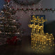 Vidaxl kerstversiering rendier 3 st 60x16x100 cm acryl