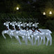 VidaXL Kerstrendieren 6 st 120 LED's wit
