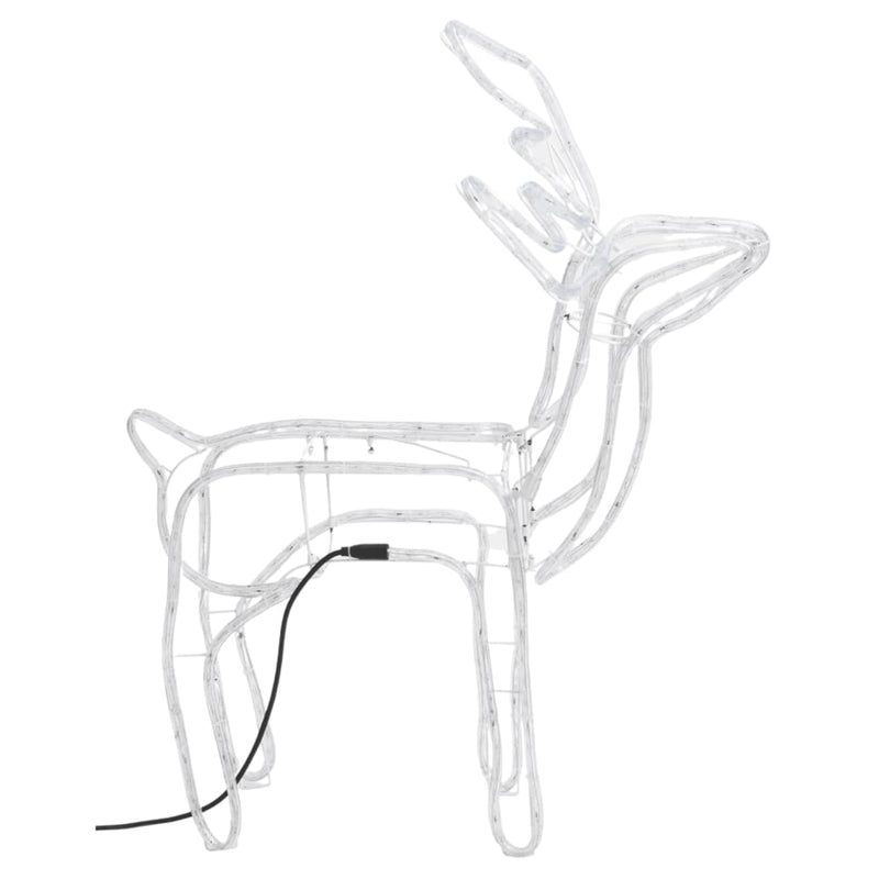 Load image into Gallery viewer, VidaXL Kerstfiguur rendier 2 st 76x42x87 cm warmwit
