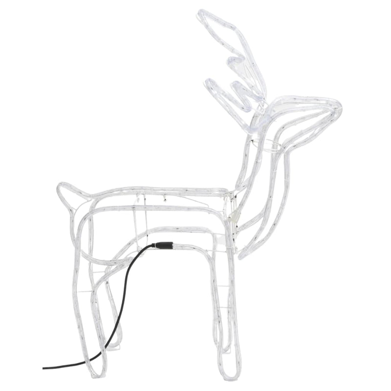 Load image into Gallery viewer, VidaXL Kerstfiguur rendier 3 st 76x42x87 cm warmwit
