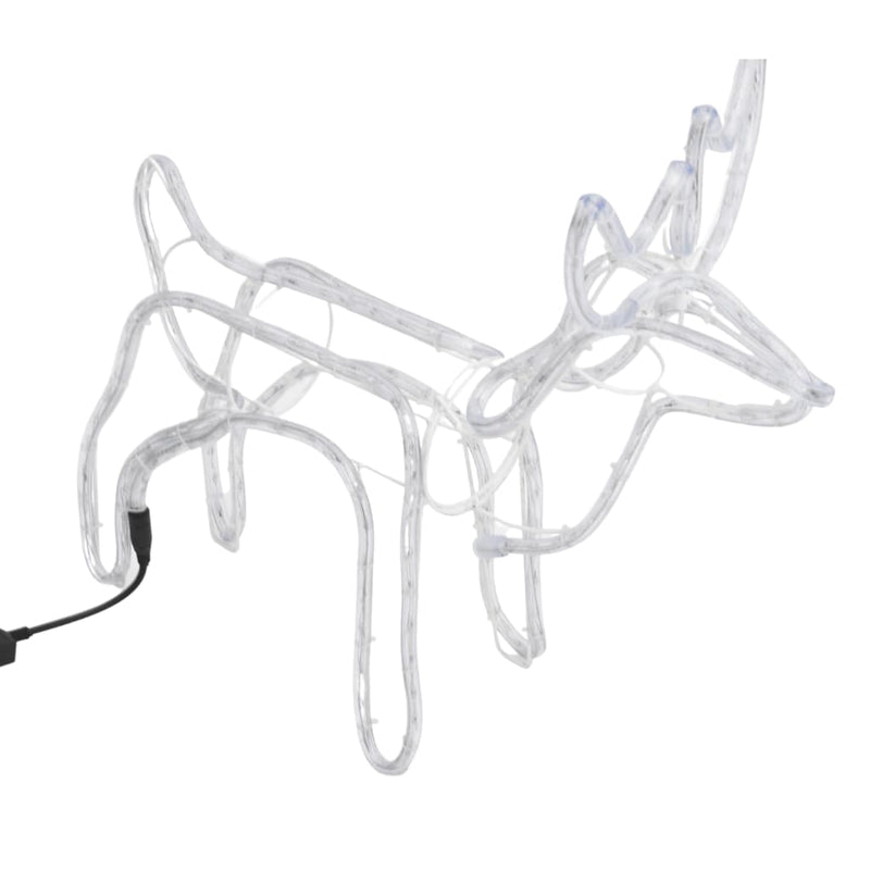Load image into Gallery viewer, VidaXL Kerstfiguur rendier 2 st 60x30x60 cm warmwit
