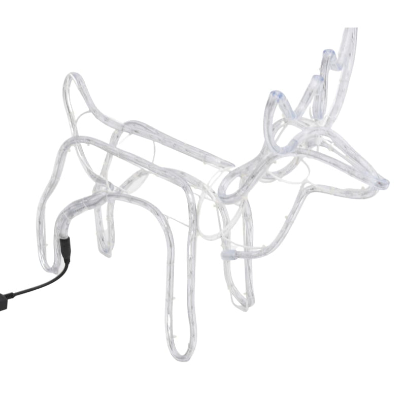 Load image into Gallery viewer, VidaXL Kerstfiguur rendier 3 st 60x30x60 cm warmwit
