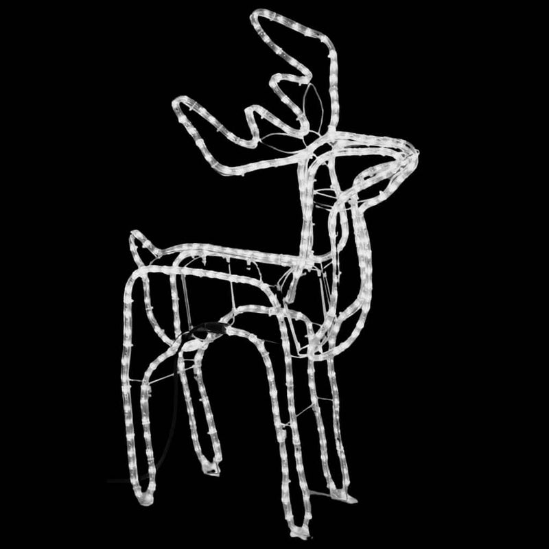 ギャラリービューアに画像をロードする, Vidaxl kerstfiguur rendier 3 st 76x42x87 cm koudwit

