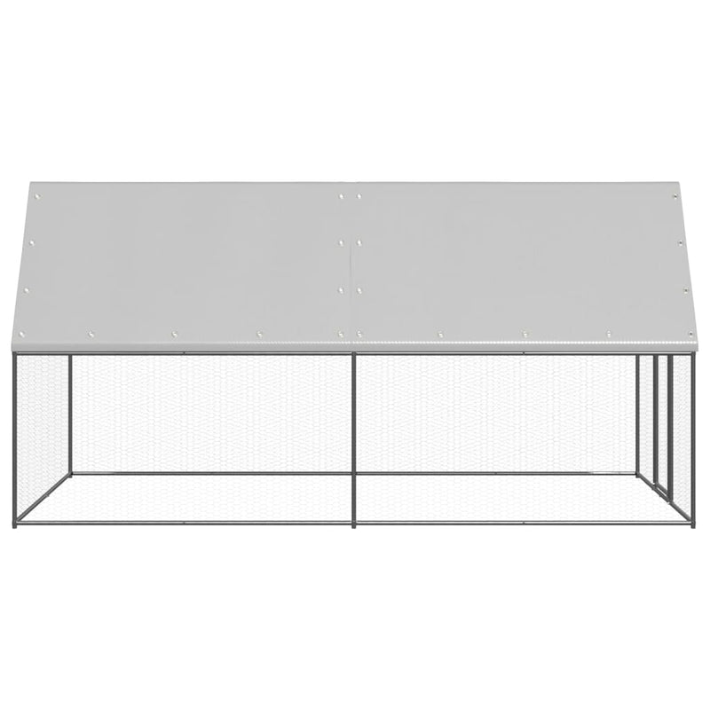 Load image into Gallery viewer, VidaXL Buitenhok voor kippen 2x4x2 m gegalvaniseerd staal
