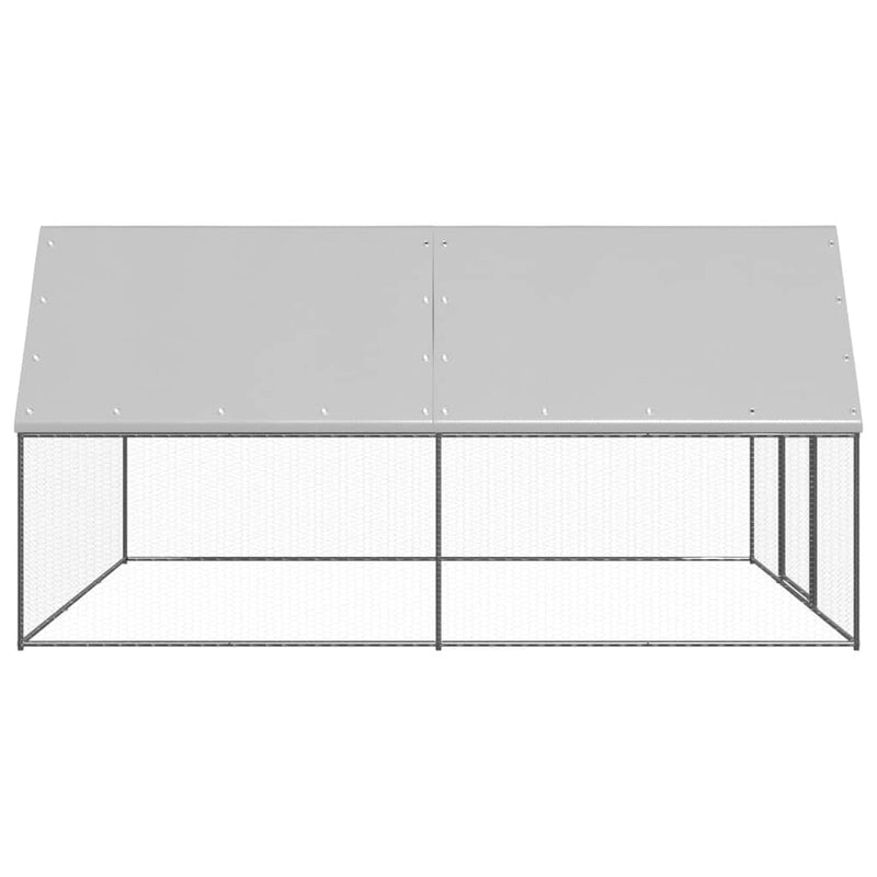 Load image into Gallery viewer, VidaXL Buitenhok voor kippen 3x4x2 m gegalvaniseerd staal
