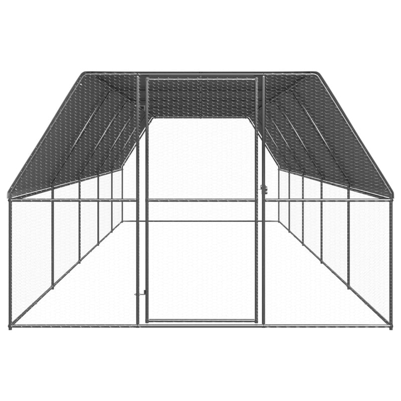Load image into Gallery viewer, VidaXL Buitenhok voor kippen 3x10x2 m gegalvaniseerd staal
