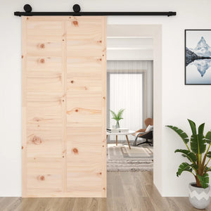 Vidaxl schuifdeur 100x1,8x214 cm massief grenenhout