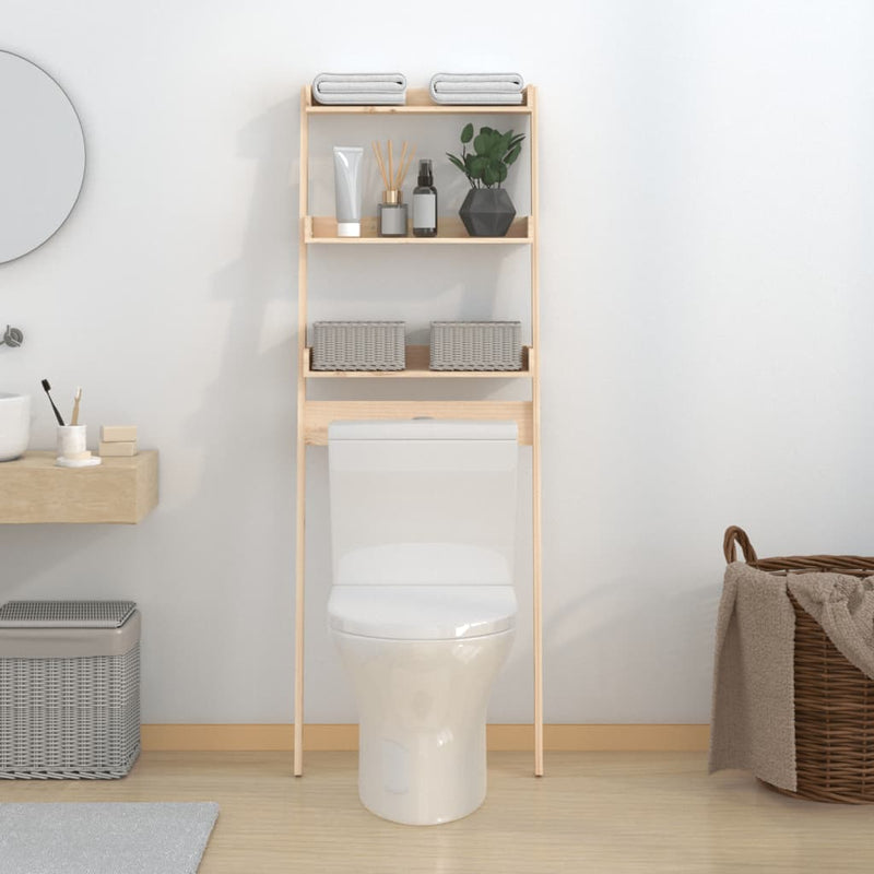 Load image into Gallery viewer, Vidaxl toiletrek 63,5x32x179 cm massief grenenhout
