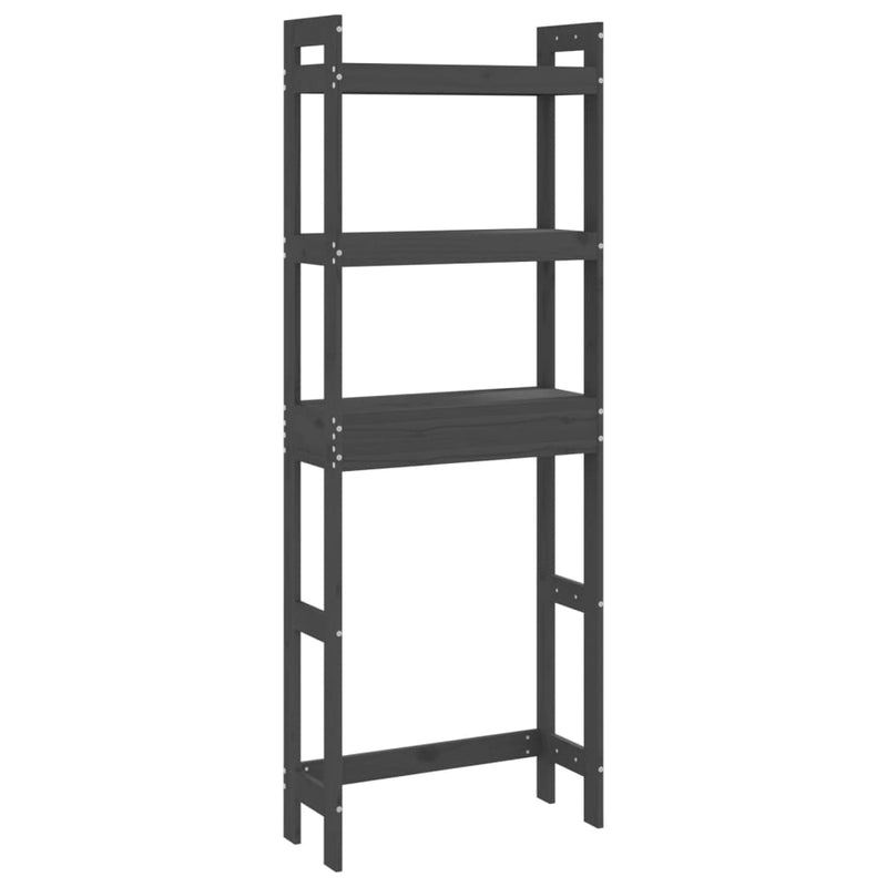 Load image into Gallery viewer, Vidaxl toiletrek 63x26x171 cm massief grenenhout grijs
