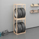 Vidaxl bandenrek 63x40x180 cm massief grenenhout