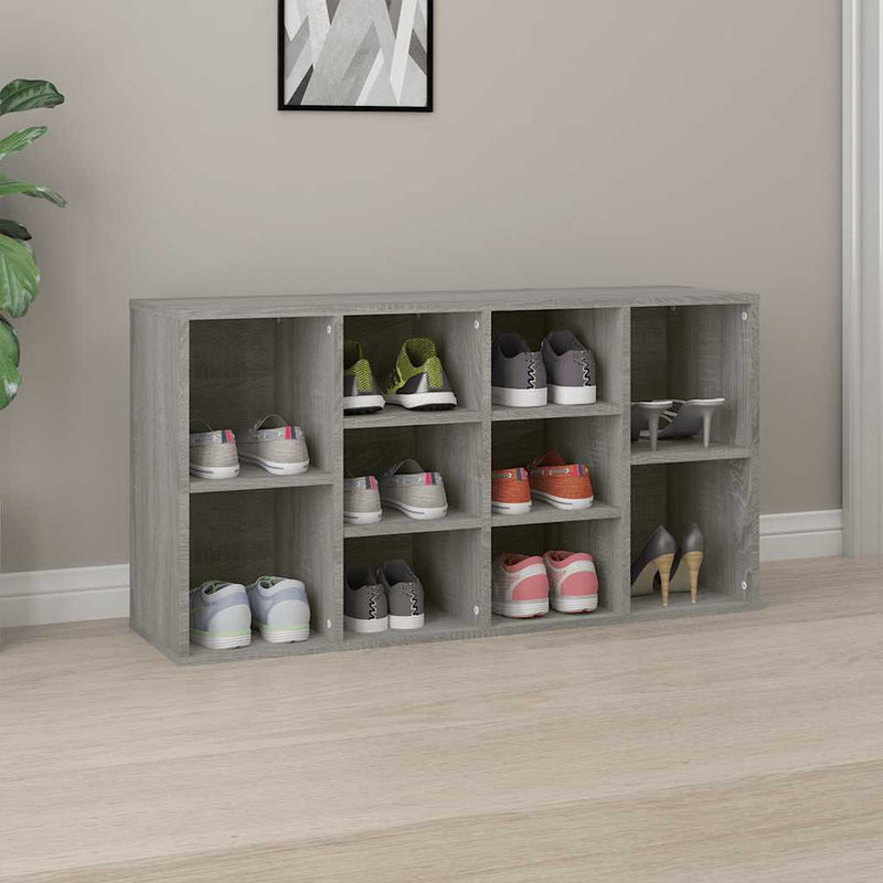 ギャラリービューアに画像をロードする, Vidaxl schoenenbank 103x30x55 cm bewerkt hout grijs sonoma eiken
