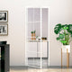 Vidaxl binnendeur 76x201,5 cm gehard glas en aluminium smal wit