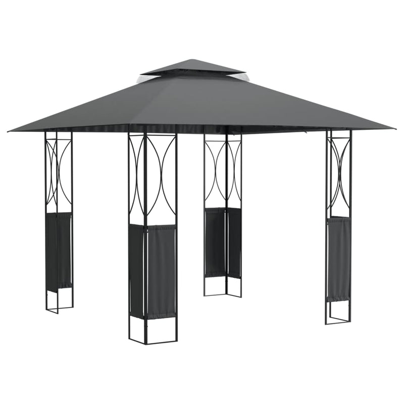 Load image into Gallery viewer, Vidaxl prieel met dak 300x300x270 cm staal antracietkleurig

