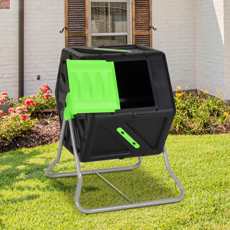 Load image into Gallery viewer, Vidaxl composteertrommel 105 l 60x58x74 cm polypropeen
