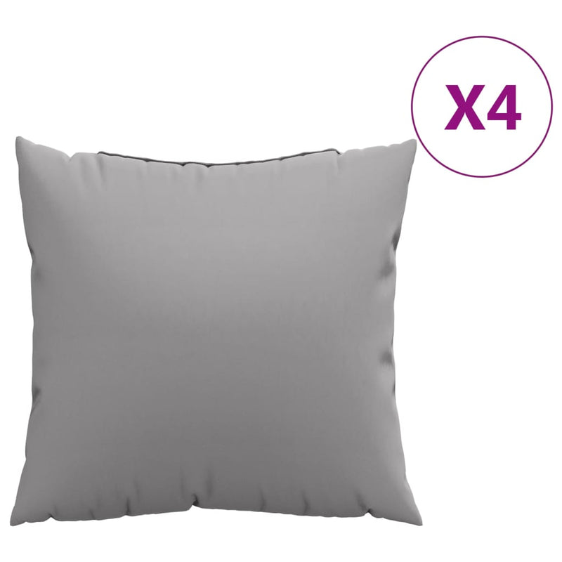 Load image into Gallery viewer, Vidaxl bankkussens 4 st 50x50 cm stof grijs
