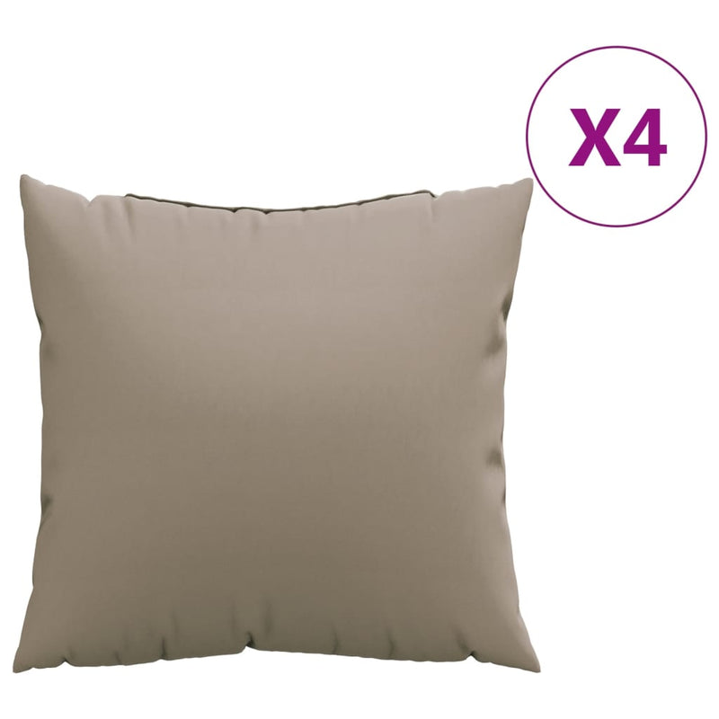 Load image into Gallery viewer, Vidaxl bankkussens 4 st 60x60 cm stof taupe
