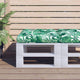 Vidaxl palletkussen bladpatroon 60x60x12 cm stof