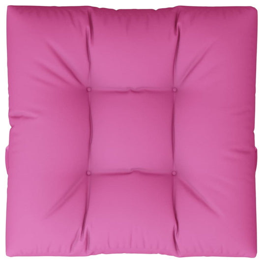 VidaXL Palletkussen 70x70x12 cm stof roze
