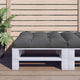 Vidaxl palletkussen 80x80x12 cm stof antracietkleurig