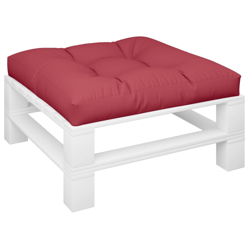 Load image into Gallery viewer, Vidaxl palletkussen 80x80x12 cm stof wijnrood
