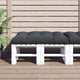 Vidaxl palletkussen 120x80x12 cm stof antracietkleurig