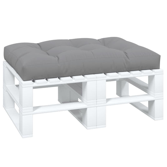 Vidaxl palletkussen 120x80x12 cm stof grijs