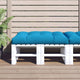 Vidaxl palletkussen 120x80x12 cm stof blauw